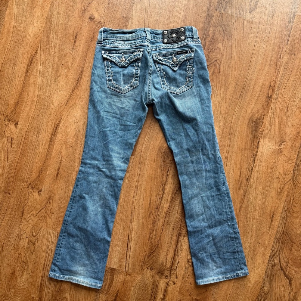 Y2K Grunge Miss Me Low Rise Bootcut Jeans Size 27